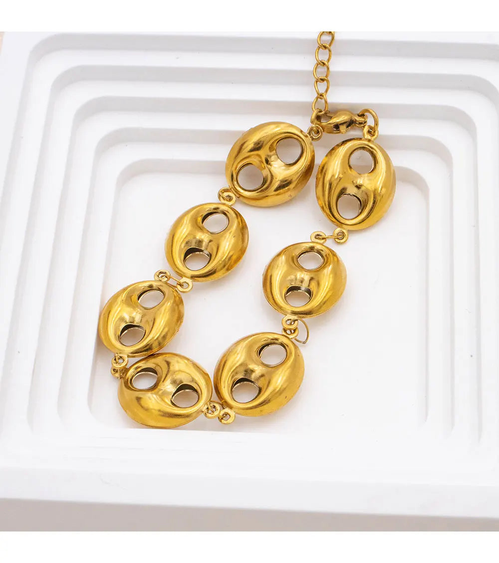 Bracelet En Graine De Café Or